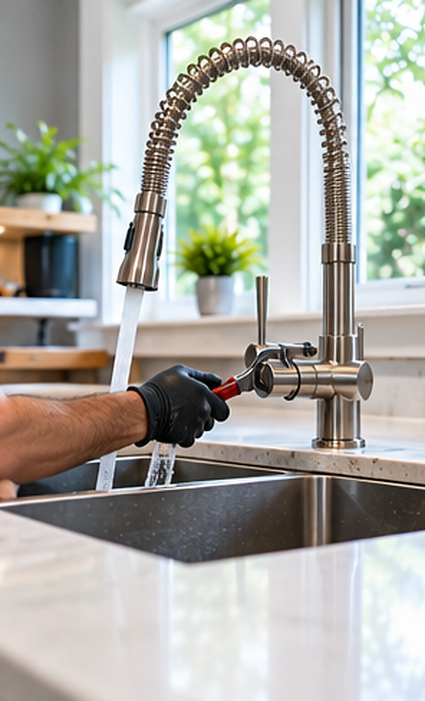 Clogged drain with visible debris during clogged drain cleaning service in Ridgewood, NJ