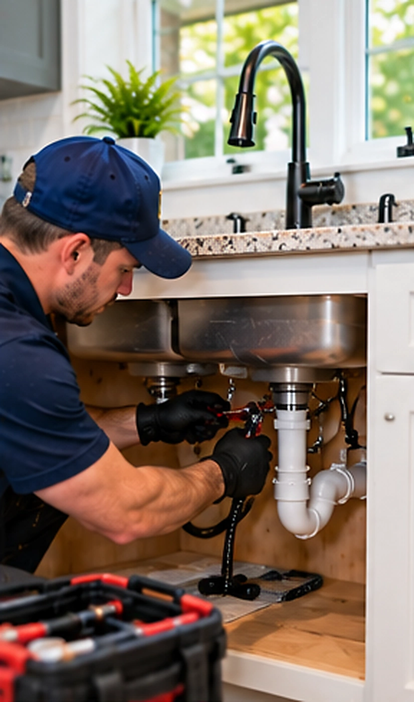 Plumbing valve and pipe connection during gas line services service in Ridgewood, NJ