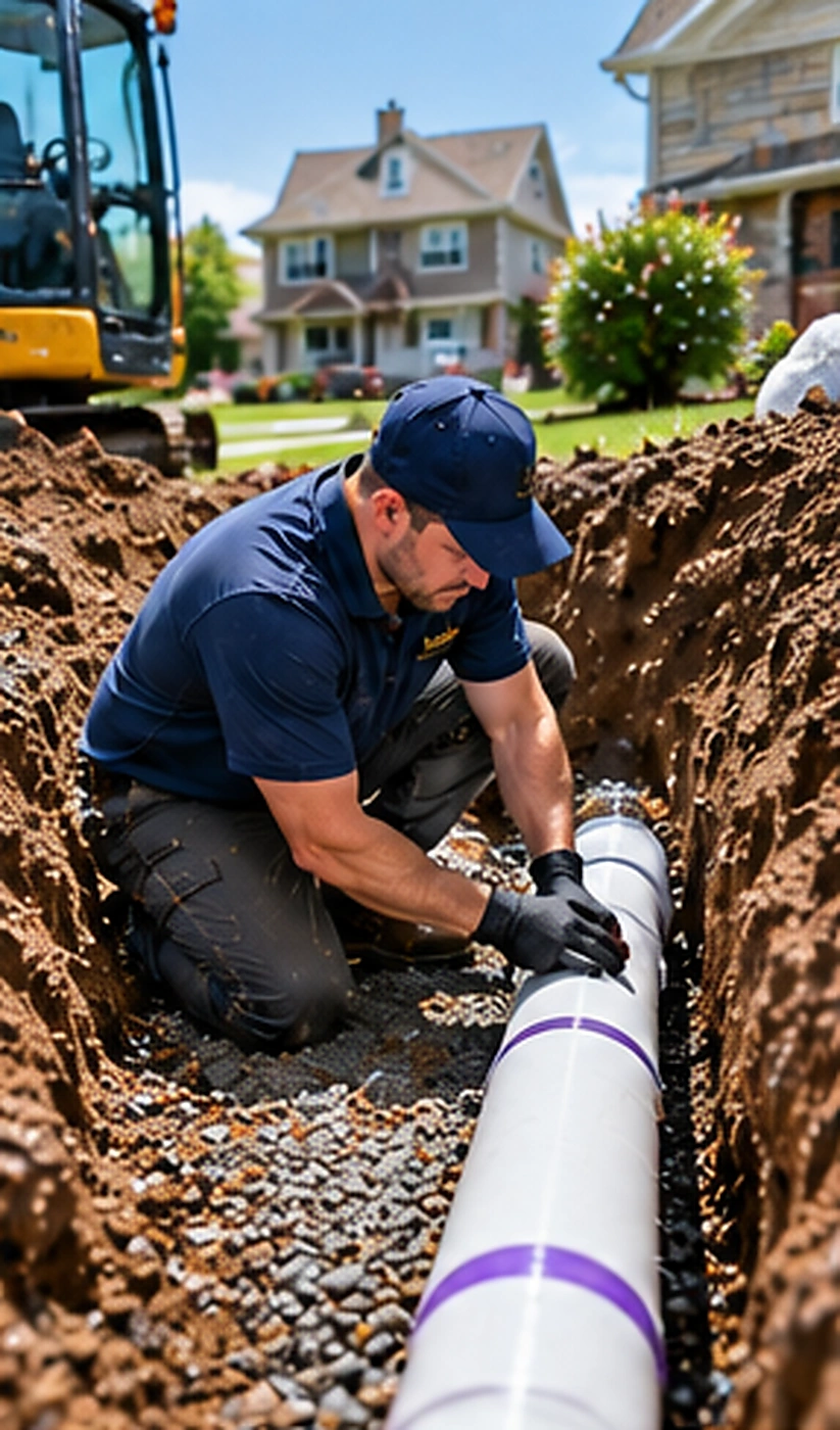 Plumber repairing household piping during gas line services service in Ridgewood, NJ
