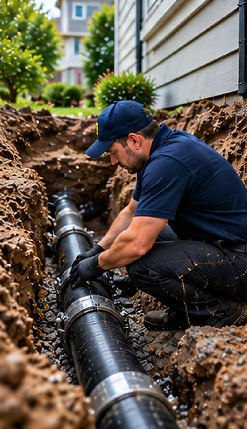 Leaking pipe with visible water during pipe repair, leak detection & repiping service in Ridgewood, NJ
