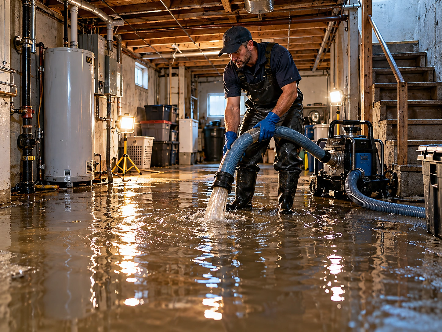 Plumber speaking with homeowners for plumbing service in The View, NJ