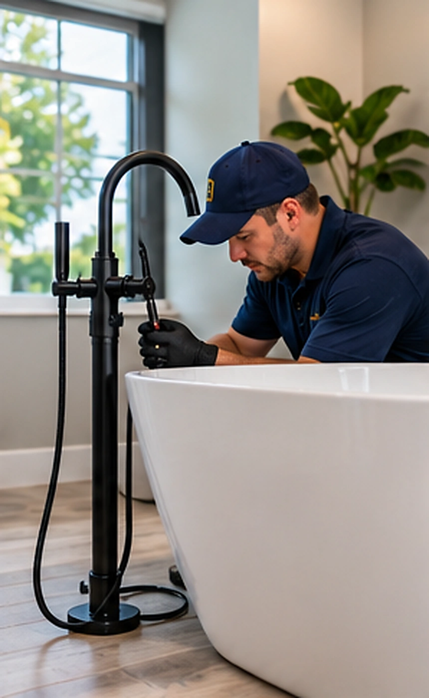 Tankless water heater installation during water heater replacement service in Ridgewood, NJ